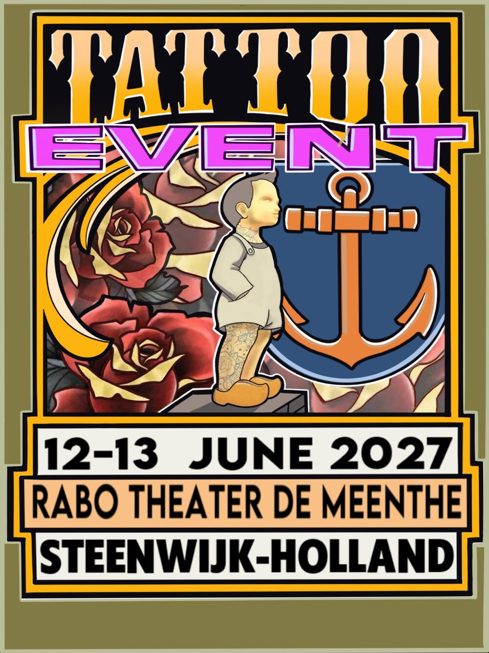 Officiële poster Tattoo Event Steenwijk 2027